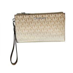 NWT Michael Kors Jet Set Travel Large Double Zip Wristlet. Retail $258.00